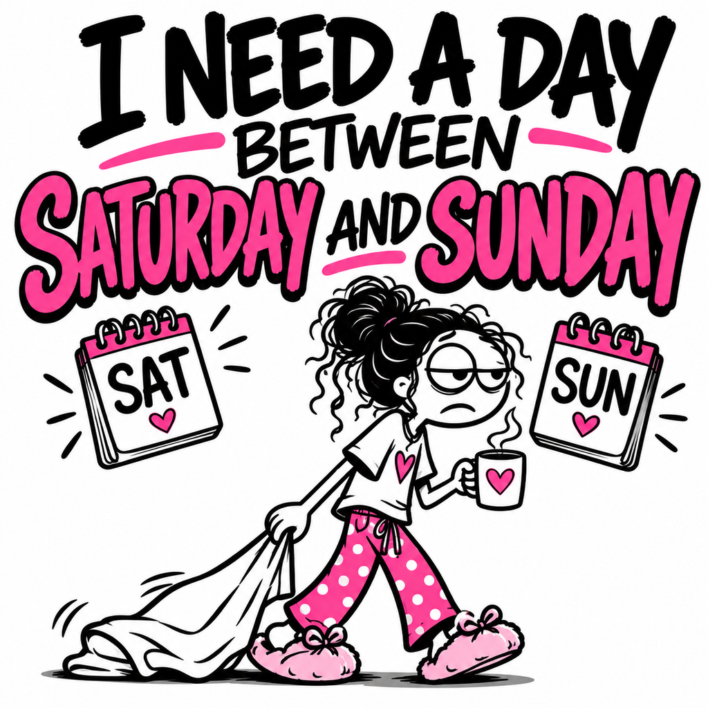 I Need a Day Between Saturday & Sunday Tee