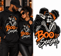 Boo Season™ Skeleton Couple Hoodie – Unisex Halloween Hoodie