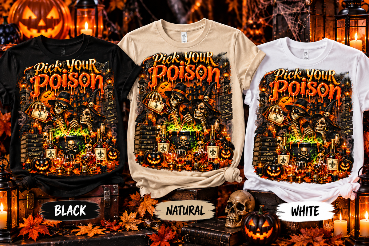 Pick Your Poison Halloween Graphic Tee
