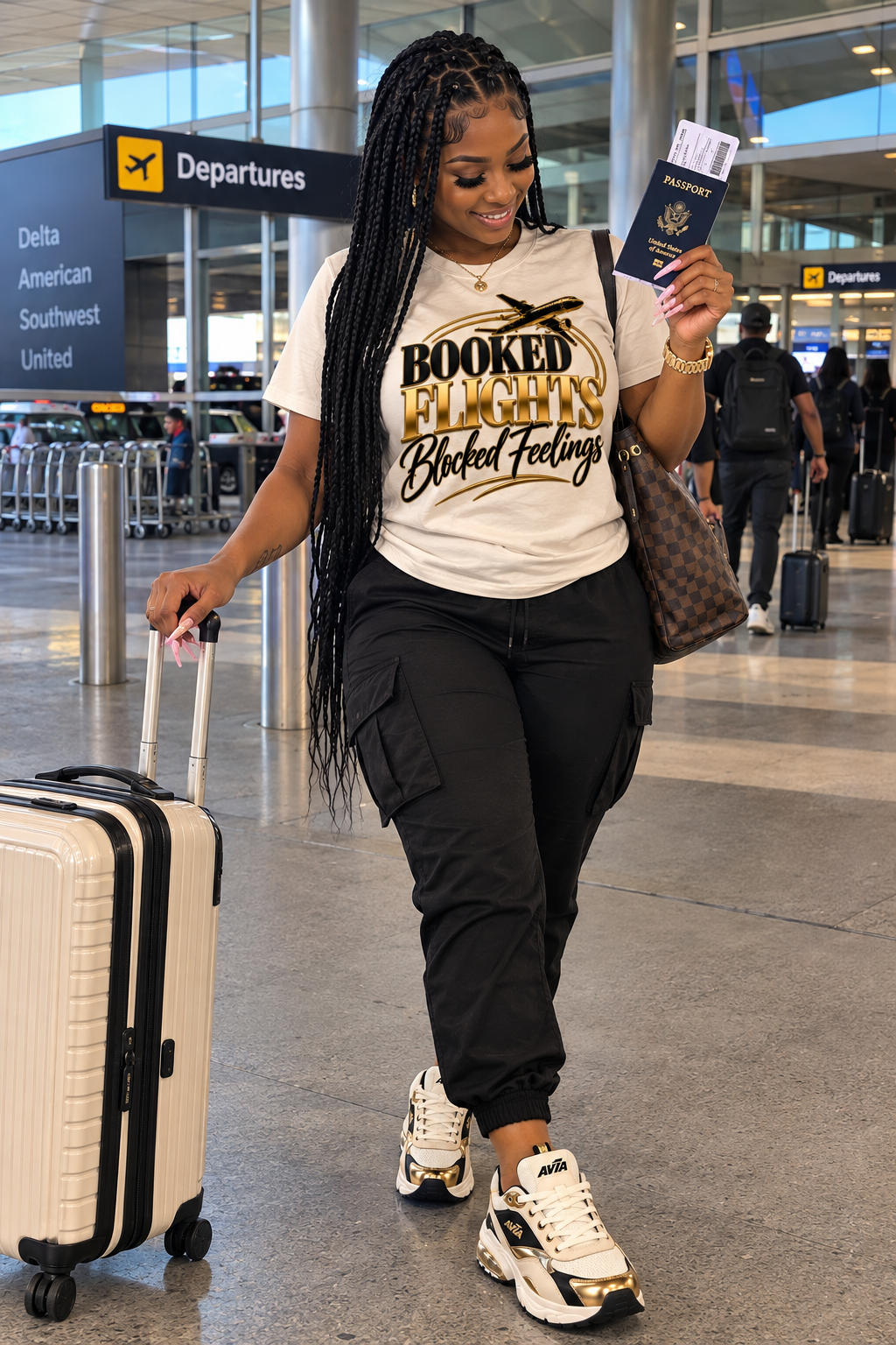 Booked Flights, Blocked Feelings Graphic Tee
