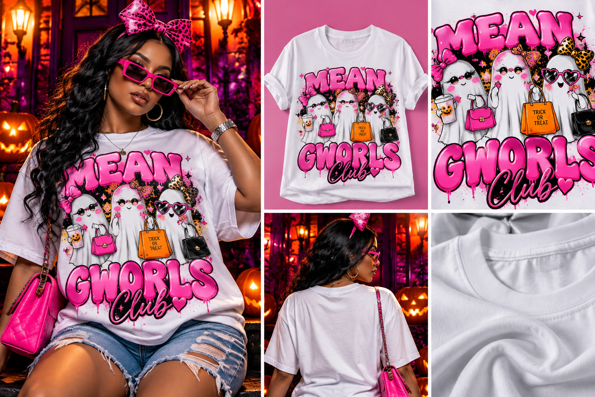 Mean Gworls Club Halloween Graphic Tee